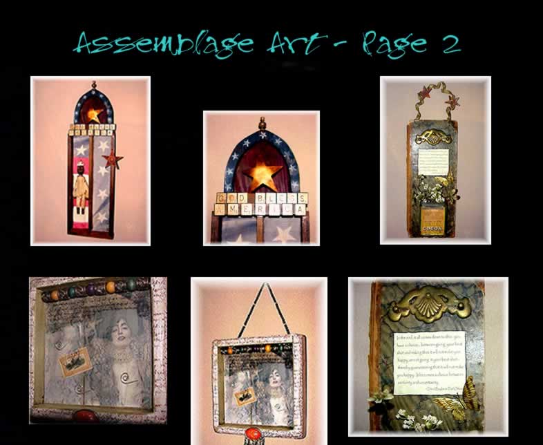 Assemblage artwork page 2 by Pigeon in Our Parlour — a three-dimensional composition of found objects